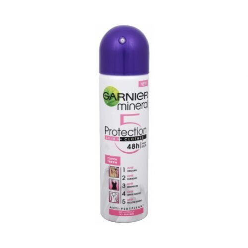 GARNIER Antiperspirants sprejs Protection5 48h Non-stop Cotton Fresh 150 ml cena un informācija | Dezodoranti | 220.lv