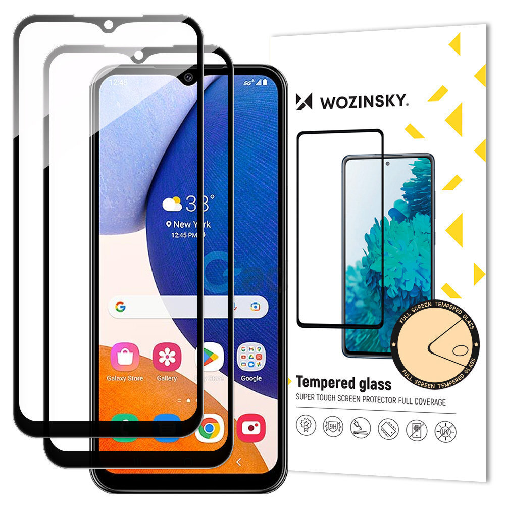 Wozinsky Full Glue Samsung Galaxy A14 5G 9H cena un informācija | Ekrāna aizsargstikli | 220.lv