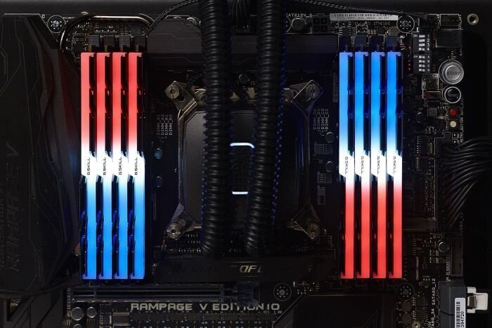 G.Skill Trident Z RGB, 32GB (4x8GB), DDR4, 4000MHz (F4-4000C18Q-32GTZRB) цена и информация | Operatīvā atmiņa (RAM) | 220.lv