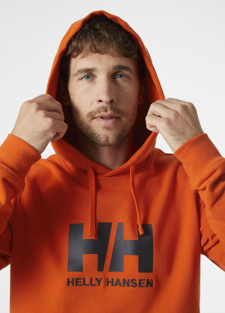 Helly Hansen vīriešu džemperis HH Logo, oranžs cena un informācija | Vīriešu jakas | 220.lv