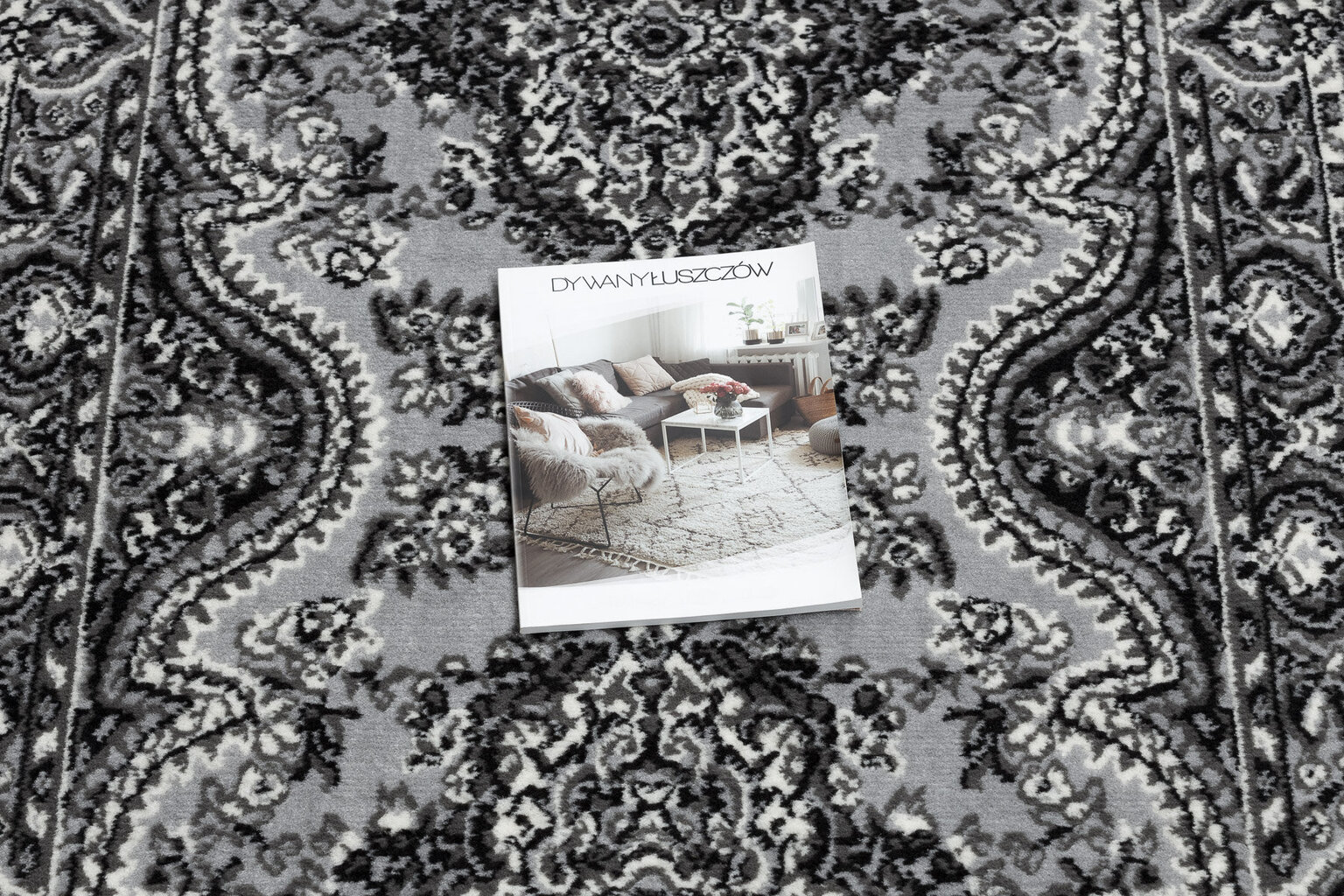 Paklājs - celiņš BCF MORAD Wiosna melns, pelēks 90 cm цена и информация | Paklāji | 220.lv