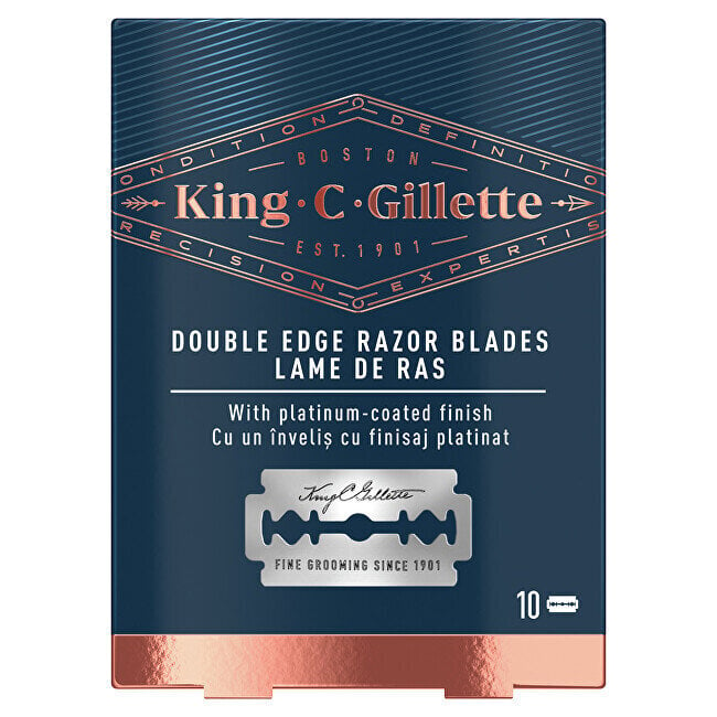 Rezerves skuvekļi King Double Edge Razor Blades, 10 gab. cena un informācija | Skūšanās piederumi, kosmētika | 220.lv