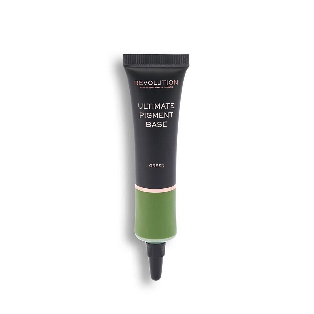 Acu ēnu pamats makeup Revolution Ultimate Pigment Base Eyeshadow Primer Green, 15 ml cena un informācija | Acu ēnas, skropstu tušas, zīmuļi, serumi | 220.lv