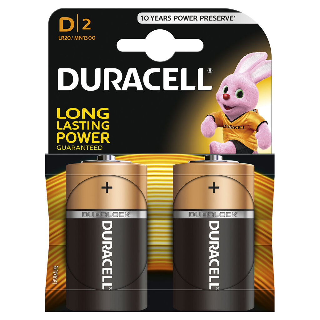 DURACELL MN 1300 BASIC D (LR20) BLISTERA IEPAKOJUMĀ 2GB. цена и информация | Baterijas | 220.lv