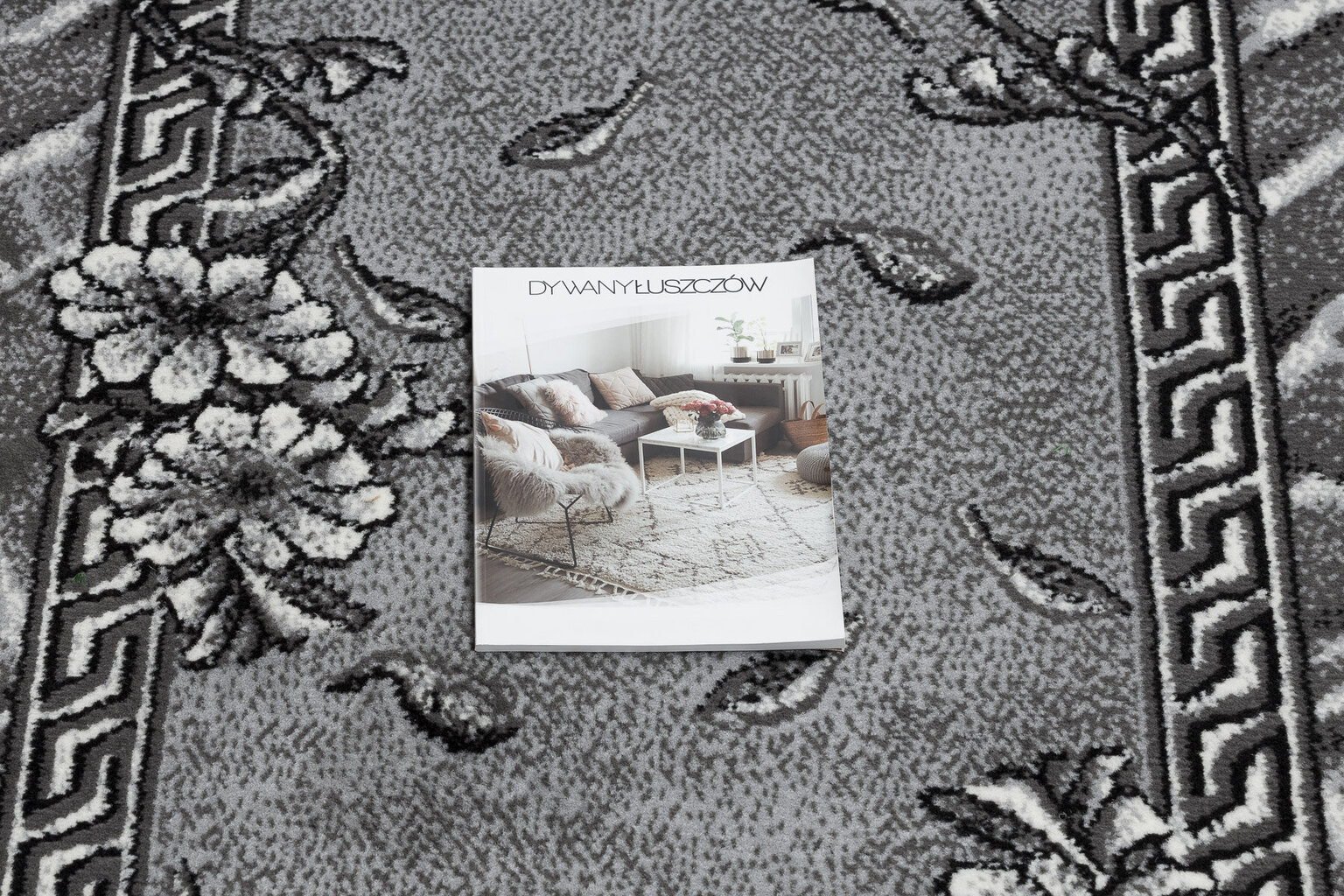 Paklājs - celiņš BCF MORAD Trio Lapas, Ziedi pelēks 60 cm цена и информация | Paklāji | 220.lv