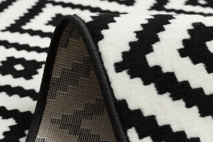 Rugsx ковровая дорожка BCF Morad Ruta, чёрная / белая, 60 см цена и информация | Ковры | 220.lv