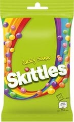 Драже Skittles Crazy Sours, 125 г цена и информация | Конфетки | 220.lv