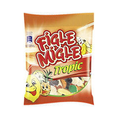 Želejas konfektes Figle Migle Tropic, 80 g cena un informācija | Saldumi | 220.lv