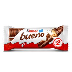 Шоколадный батончик Kinder Bueno, 43 г цена и информация | Конфетки | 220.lv