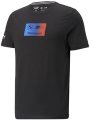 Мужская футболка Puma Bmw Mms Logo Tee + Black 535884 01 535884 01/M цена и информация | Мужские футболки | 220.lv
