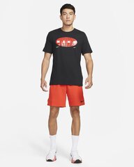 Nike vīriešu t-krekls DX0969*010, melns/sarkans 196151242175 cena un informācija | Vīriešu T-krekli | 220.lv