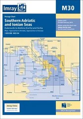 Imray Chart M30: Dubrovnik to Kerkira (Corfu) & Sicilia Revised edition cena un informācija | Grāmatas par veselīgu dzīvesveidu un uzturu | 220.lv