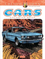 Creative Haven Cars Coloring Book цена и информация | Книги о питании и здоровом образе жизни | 220.lv