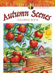 Creative Haven Autumn Scenes Coloring Book cena un informācija | Grāmatas par veselīgu dzīvesveidu un uzturu | 220.lv