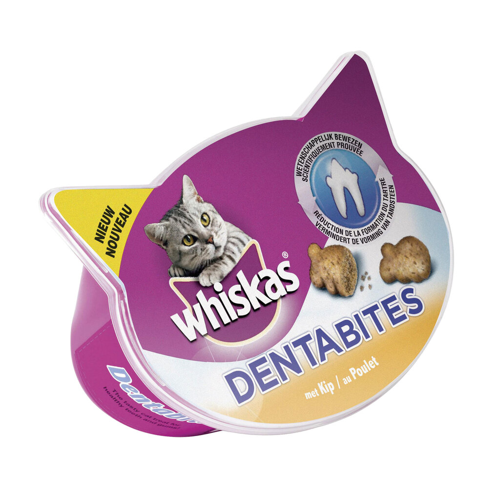 Whiskas Dentabites ar cāļa gaļu 40 g cena un informācija | Gardumi kaķiem | 220.lv