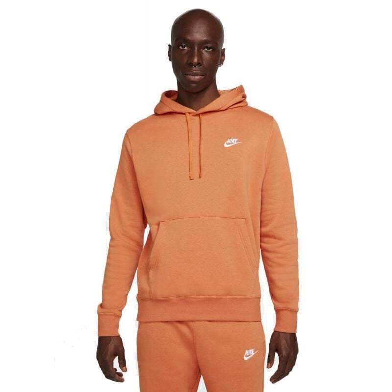 Vīriešu džemperis Nike Nsw Club Hoodie Po BB Orange BV2654 808 цена и информация | Vīriešu jakas | 220.lv