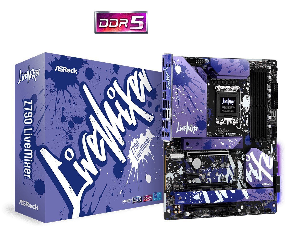 ASRock Z790 LiveMixer, ATX, LGA1700, DDR5 cena un informācija | Mātesplates | 220.lv