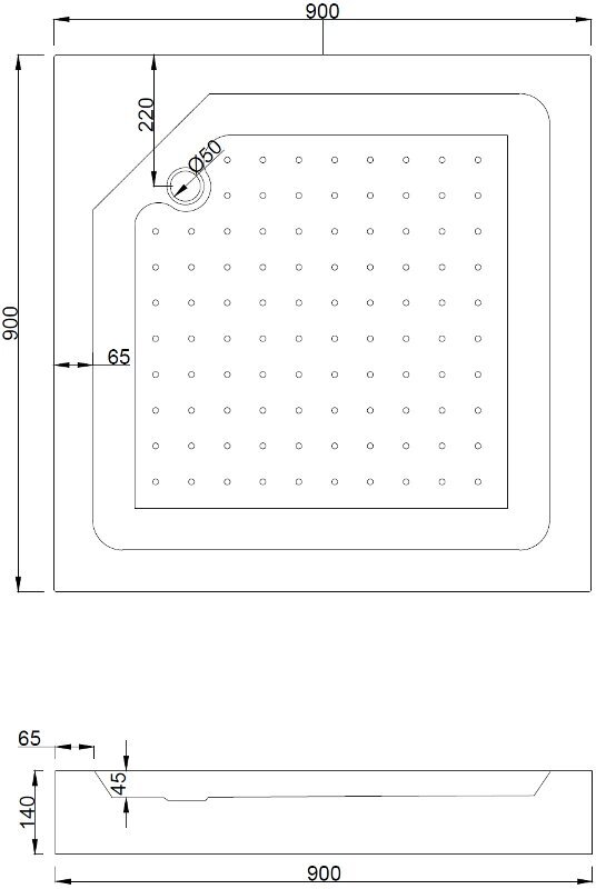 Dušas kabīne Mexen Rio ar paliktni un sifonu, 70x70,80x80,90x90cm, zeltaina/matēta cena un informācija | Dušas kabīnes | 220.lv