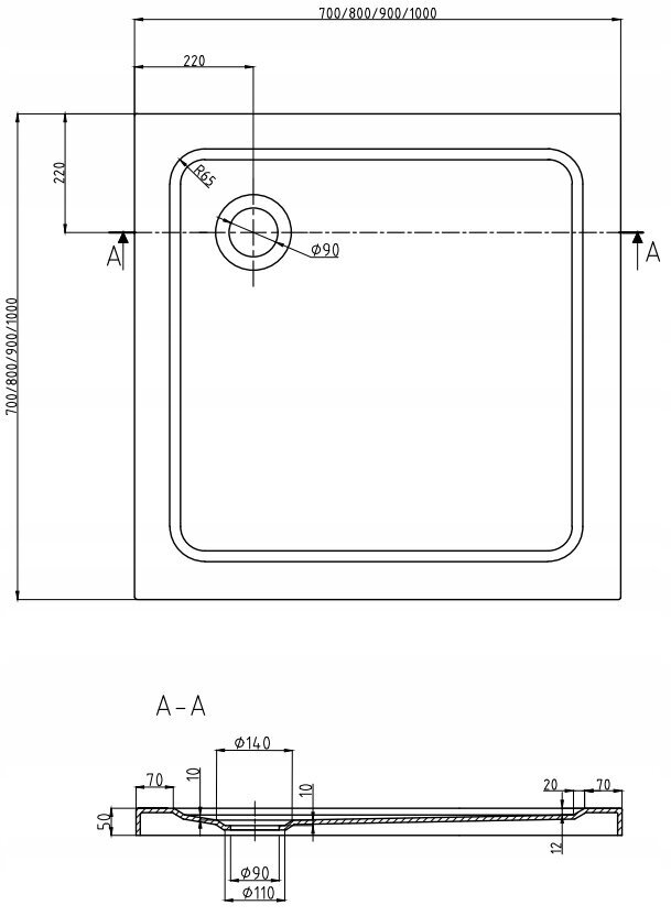 Dušas kabīne Mexen Rio F ar paliktni un sifonu, 70x70,80x80,90x90cm, zeltaina/pusmatēta+balta/zeltaina kaina ir informacija | Dušas kabīnes | 220.lv