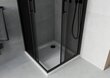 Dušas kabīne Mexen Rio F ar paliktni un sifonu, 70x70,80x80,90x90cm, melna/grafīta+balta/melna цена и информация | Dušas kabīnes | 220.lv