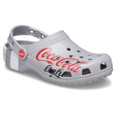 Тапочки для мужчин Crocs™ Classic Coca-Cola Light X, серый цена и информация | Мужские шлепанцы, босоножки | 220.lv