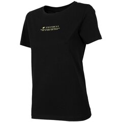 Женская футболка 4F H4Z22 W H4Z22TSD01920S, черная цена и информация | Спортивная одежда для женщин | 220.lv