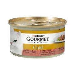 Gabaliņi dažādu garšu mērcē Gourmet Gold, 24x85 g cena un informācija | Konservi kaķiem | 220.lv