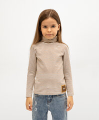 Gulliver džemperis ar augstu apkakli meitenēm, smilšu krāsā cena un informācija | Jakas, džemperi, žaketes, vestes meitenēm | 220.lv