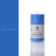 Свеча из пальмового воска PILLAR DARK BLUE Saules Fabrika, 10.5 см