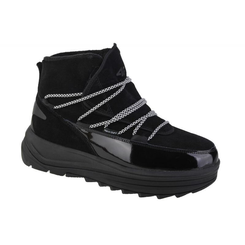 Ziemas zābaki sievietēm 4F Snowdrop Boots W 4FAW22FSBSF007-20S, melni цена и информация | Sieviešu zābaki, puszābaki | 220.lv