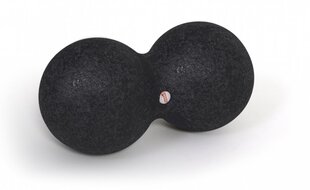 SISSEL® Myofascia dubultā bumba, 8x16 cm, melnā krāsā cena un informācija | Masāžas piederumi | 220.lv