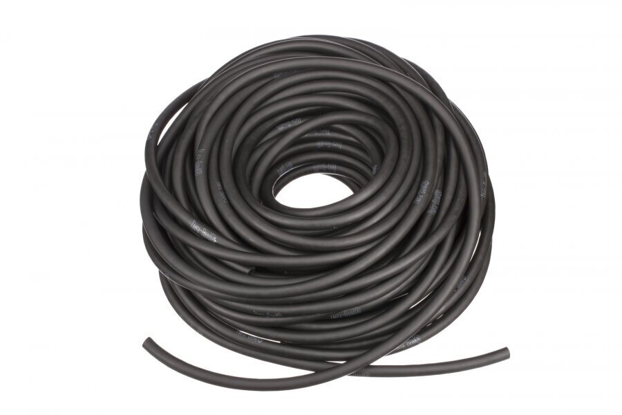 Apaļa elastīgā lente Thera-band, melna, 1 m cena un informācija | Fitnesa gumijas, gredzeni | 220.lv