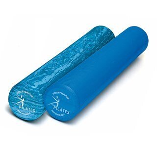 SISSEL® Pilates Roller Pro Soft rullītis, 90 cm, plankumaini zils cena un informācija | Masāžas piederumi | 220.lv