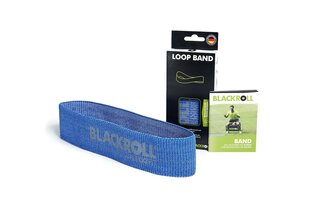 Auduma elastīgās pretestības gumija Blackroll®, zila, 32 cm cena un informācija | Fitnesa gumijas, gredzeni | 220.lv