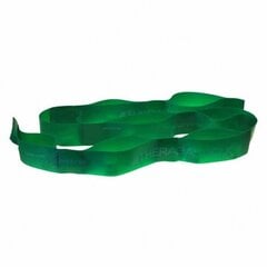 Thera-band lente ar cilpām CLX, zaļa, 2,20 m cena un informācija | Fitnesa gumijas, gredzeni | 220.lv