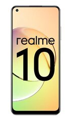 Realme 10 8/128GB Dual SIM Clash White cena un informācija | Mobilie telefoni | 220.lv