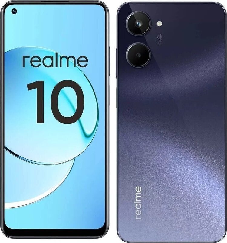 Realme 10 8/128GB Dual SIM Rush Black цена и информация | Mobilie telefoni | 220.lv