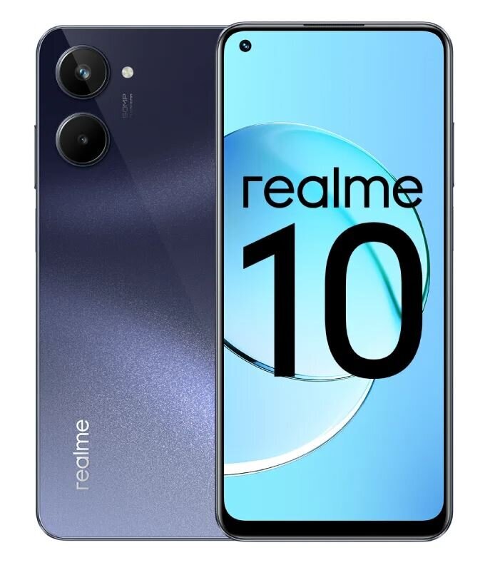 Realme 10 8/128GB Dual SIM Rush Black cena un informācija | Mobilie telefoni | 220.lv