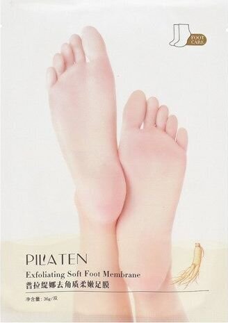 Pilaten Foot Membrane Exfoliating kāju maska 36 g cena un informācija | Ķermeņa skrubji | 220.lv