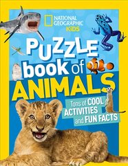 National Geographic Kids Puzzle Book: Animals цена и информация | Книги для малышей | 220.lv