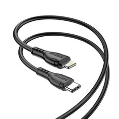 Borofone Cable BX51 Triumph - Type C to Lightning - 2,4A 1 metrs, melns цена и информация | Кабели для телефонов | 220.lv