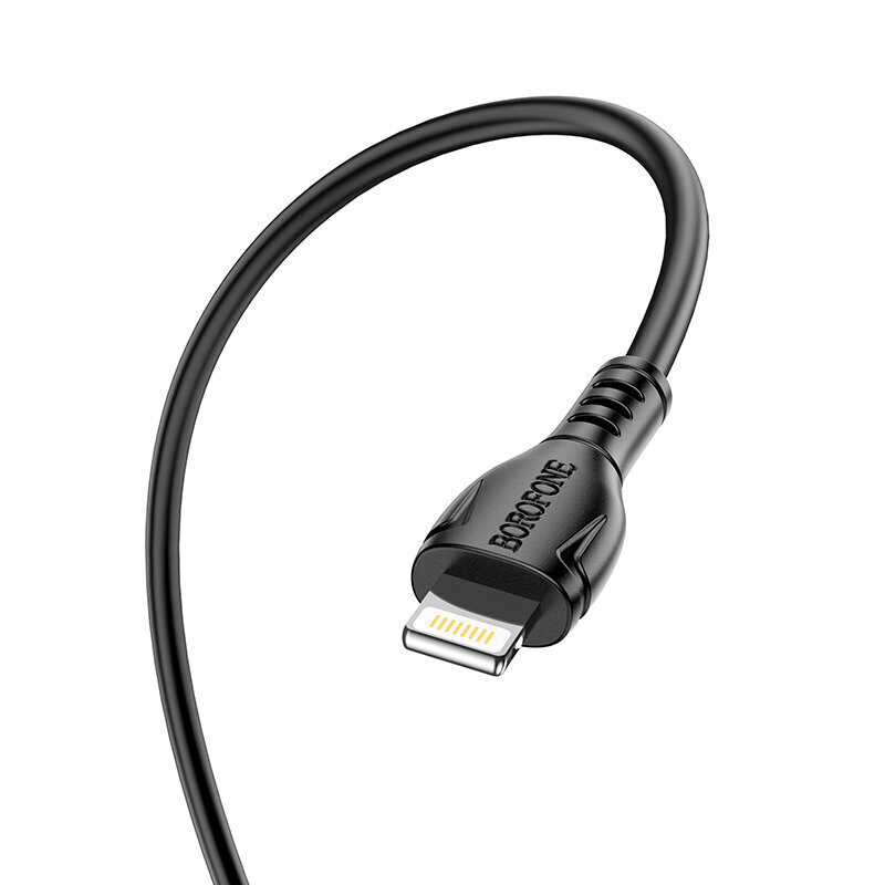 Borofone Cable BX51 Triumph - Type C to Lightning - 2,4A 1 metrs, melns cena un informācija | Savienotājkabeļi | 220.lv