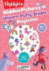 Unicorn Puffy Sticker Playscenes цена и информация | Книги для малышей | 220.lv