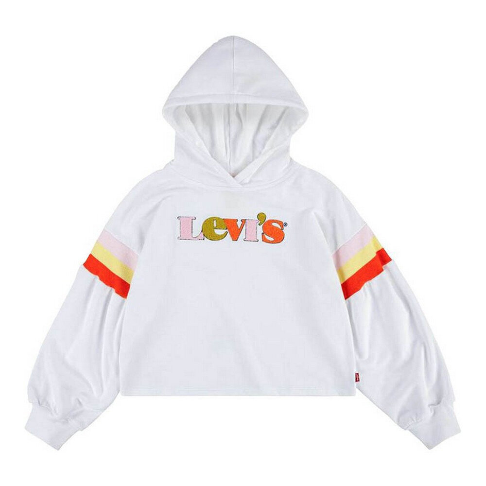 Bērnu Džemperis Levi's Full Sleeve High Rise Balts S6424701 cena un informācija | Zēnu jakas, džemperi, žaketes, vestes | 220.lv
