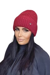 Kamea sieviešu cepure MOHANA*04, sarkana 5903246747263 cena un informācija | Sieviešu cepures | 220.lv