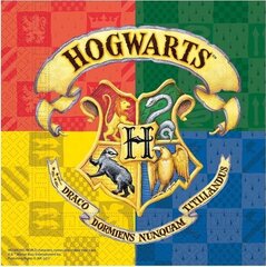 Салфетки Harry Potter Hogwarts Houses 20 шт., 33 х 33 см цена и информация | Скатерти, салфетки | 220.lv