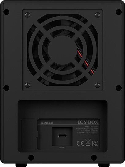 IcyBox USB 3.1 Type-C korpuss IB-3740-C31 cena un informācija | Piederumi korpusiem | 220.lv