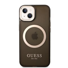 Telefona vāciņš Guess Translucent MagSafe priekš iPhone 14 Plus melns cena un informācija | Telefonu vāciņi, maciņi | 220.lv