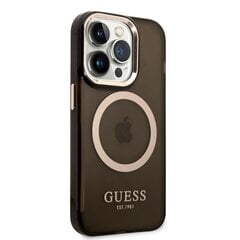 Telefona vāciņš Guess Translucent MagSafe priekš iPhone 14 Pro Max melns cena un informācija | Telefonu vāciņi, maciņi | 220.lv