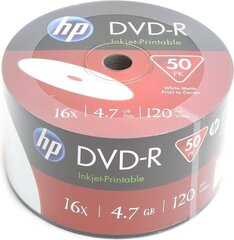 Футляр для дисков HP DVD-R, 50 шт. цена и информация | Виниловые пластинки, CD, DVD | 220.lv